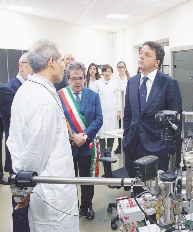 Matteo Renzi alle Torri biologiche “Latteri” di Catania - LaPresse