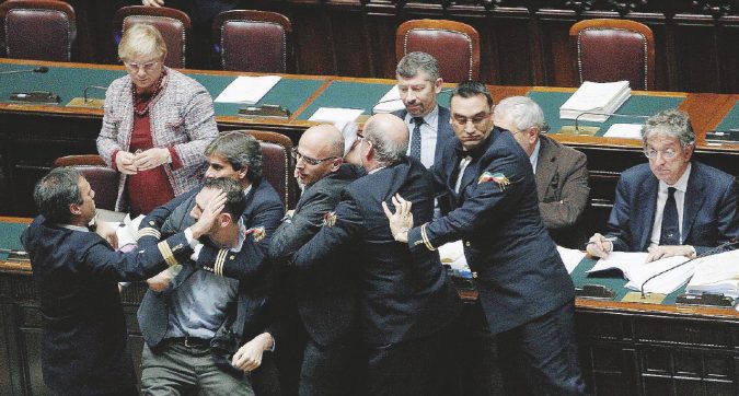 Camera con rissa - Momenti poco edificanti a Montecitorio - Ansa