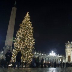 Foto LaPresse - Stefano Costantino
09/12/2016 Città del Vaticano (VAT)
Cronaca
Inaugurazione del Presepe e illuminazione dell’albero di Natale in Piazza San Pietro, Città del Vaticano, Vaticano. Accanto al Presepe sono collocate delle pietre e la Croce della Basilica di San Benedetto a Norcia.
Nella foto:

Photo LaPresse - Stefano Costantino
09/12/2016 Vatican City (VAT)
News
Inauguration of the Crib and Christmas tree lighting in St. Peter's Square, Vatican City, Vatican. Some stones and the Cross of St. Benedict Basilica in Norcia are situated next to the Crib.
In the pic: