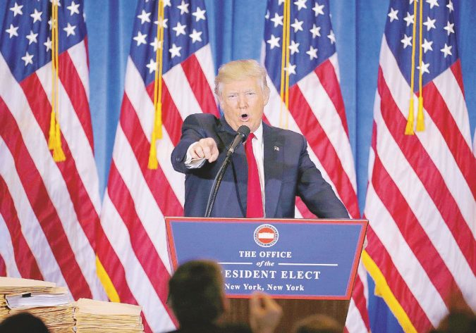 New York, prima conferenza stampa di Donald Trump