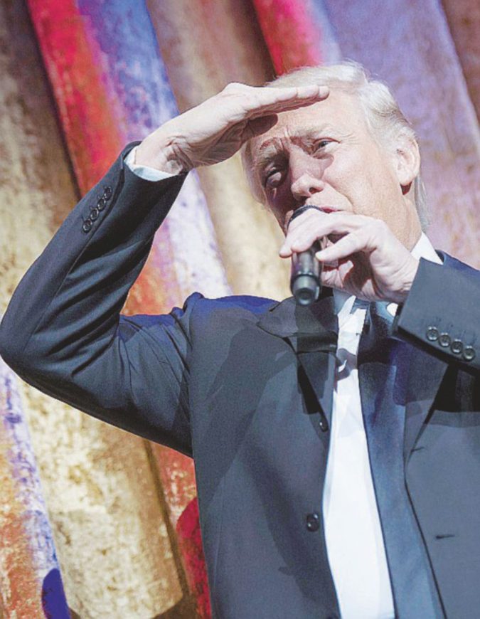 US President-Elect Donald Trumps attends Chairman's Global Dinner in Washington, DC