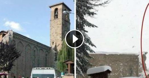 Terremoto, ad Amatrice crolla il campanile di Sant’Agostino