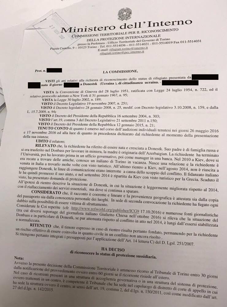 L’Ucraina in guerra. E’ ufficiale anche per il ministero dell’Interno italiano
