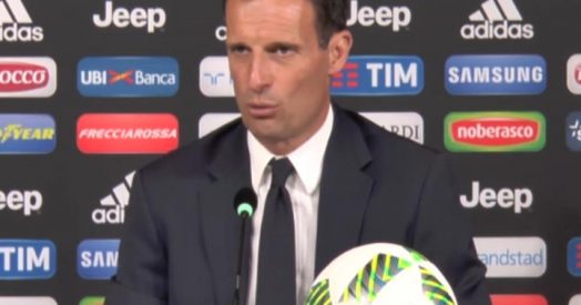 Juventus, Allegri: “Mancano solo otto punti allo scudetto”