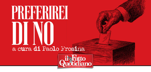 Preferirei di no, di Paolo Frosina