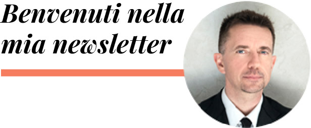 Benvenuti nella mia newsletter