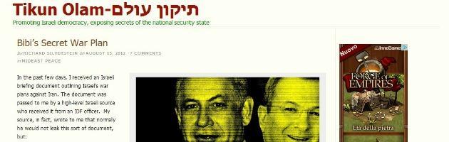 Copertina di Blogger svela i piani segreti di Israele: “Così Netanyahu vuole attaccare l’Iran”