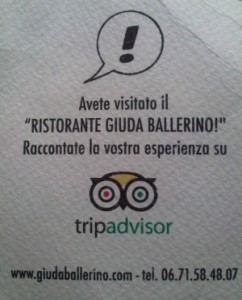 Ristorante Giuda Ballerino Roma