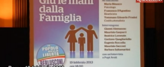 Copertina di Unioni civili, il Pdl: “Il matrimonio è sotto attacco. Ci vuole un nuovo Family Day