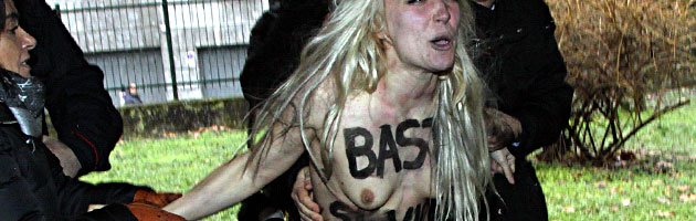 Elezioni politiche, chi sono le Femen che hanno contestato Berlusconi