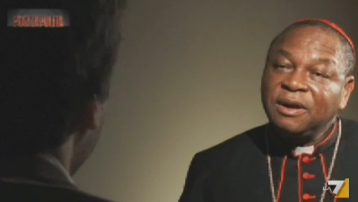 Copertina di La7, il cardinale Onaiyekan: “Lo Ior non è essenziale, S.Pietro non aveva una banca”