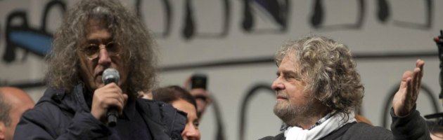 Beppe Grillo and Gianroberto Casaleggio