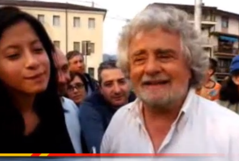 Copertina di Tour elettorale di Beppe Grillo in Friuli. Diretta video
