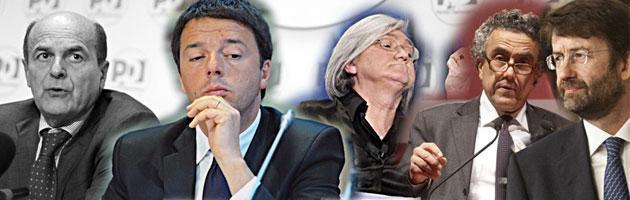 Copertina di Pd: Bindi vs Bersani, da Franceschini ok a Berlusconi. Renzi: “Nessuno vuole votare”