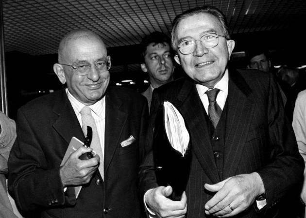 Giulio Andreotti e Sandro Curzi