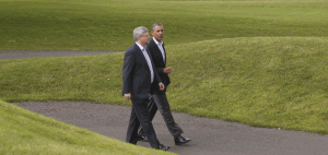 G8 Irlanda - Obama e Stephen Harper, Primo Ministro canadese