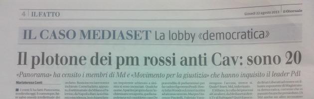Condanna Berlusconi, Anm: “Linciaggio mediatico per neutralizzare sentenza”