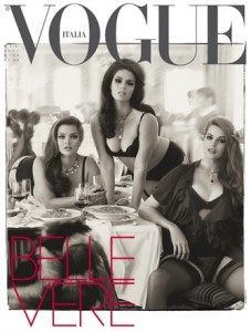 Copertina di Vogue "Belle tutte"