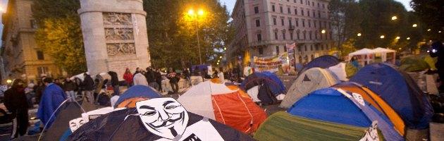 Roma, dopo la manifestazione tende a Porta Pia: “Rilanciamo la partecipazione”