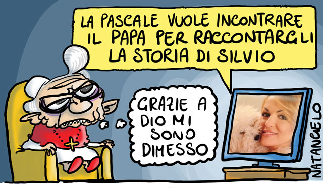 La vignetta del giorno: La Pascale dal Papa