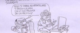 Copertina di Servizio Pubblico, le vignette di Vauro: da Grillo ai Forconi