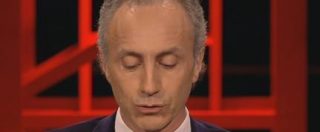 Copertina di Servizio Pubblico, Travaglio: “Il gioco ‘senti chi parla’ del Pd”