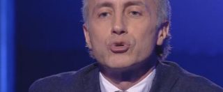 Copertina di Servizio Pubblico, Travaglio: “Marionette al governo”