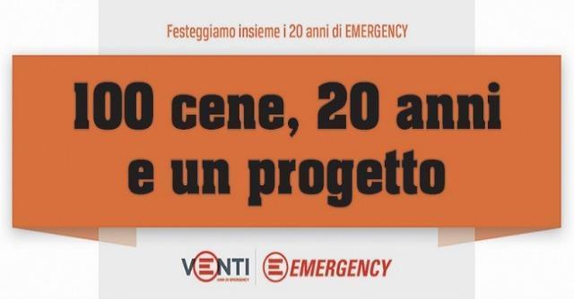 Vent’anni di Emergency: rassegna di “foodraising” con cento appuntamenti