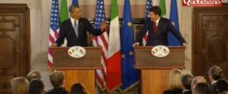 Copertina di Obama a Renzi: “Anche i giornalisti italiani fanno tutte queste domande?”