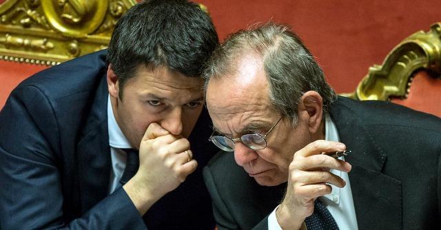 Matteo Renzi e Pier Carlo Padoan