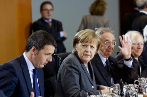 Angela Merkel incontra Matteo Renzi
