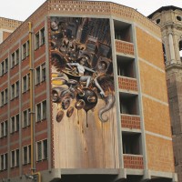 DOPO. Palazzo dei Lavori Pubblici, Torino. Sul Fatto Quotidiano del 13/10/2014 – (Bozzetto di Glenn Barr)