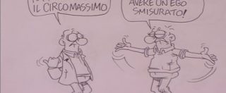 Copertina di Servizio Pubblico, le vignette di Vauro: dal M5S al Circo Massimo alle contestazioni a Grillo