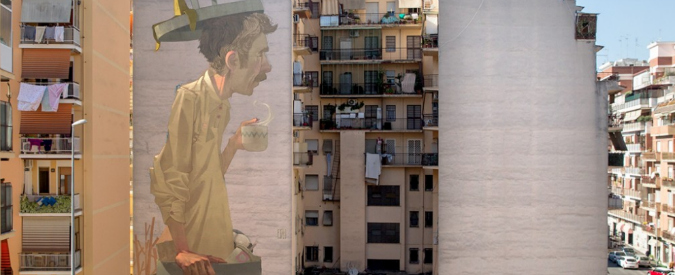 Street art, Etam Cru: il duo polacco colora Tor Pignattara
