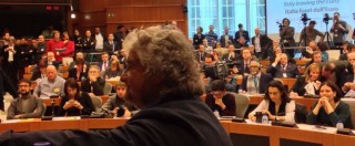 Copertina di M5s, Grillo a Bruxelles lancia referendum Euro: “Germania? Ci ha imposto Jobs act”