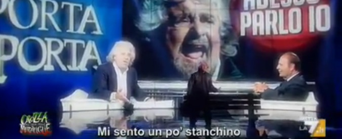 Copertina di Crozza-Grillo tra Forrest Gump e Mina: ‘Non basto più me ne vado, sono stanchino’