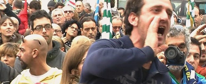 Copertina di Sciopero a Livorno, contestato il governatore Rossi. Lui polemizza su Landini