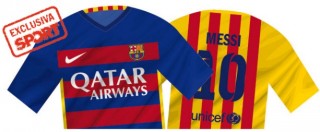 Copertina di Barcellona, nuova maglia a strisce orizzontali per “colpa” dello sponsor