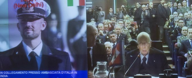 Marò, Napolitano: “Dalle autorità indiane scarsa volontà di risolvere la vicenda”