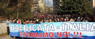 Copertina di Potenza, diecimila in corteo contro le trivellazioni petrolifere