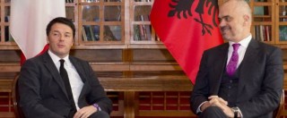 Copertina di Renzi “sponsor” dell’Albania in Ue. Rama: “Qui niente sindacati e tasse al 15%”