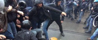 Copertina di Jobs act, scontri al corteo in centro a Roma: 6 feriti tra agenti e manifestanti