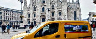 Copertina di DHL, i primi 50 furgoni Nissan elettrici iniziano le consegne a Milano e Roma