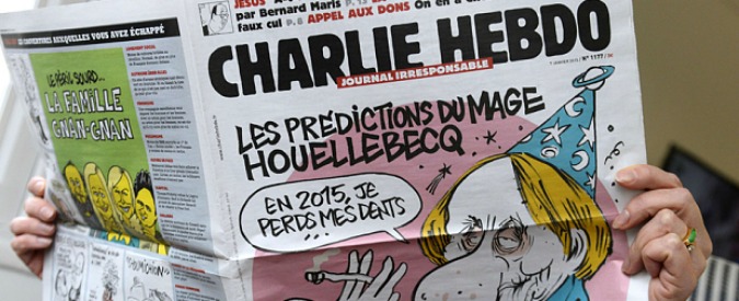 Charlie Hebdo, sul libro “Sottomissione” di Michel Houellebecq l’ultima copertina