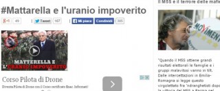 Copertina di Presidente Repubblica, blog Beppe Grillo: ‘Mattarella negò uso uranio impoverito’