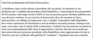 Elezione Quirinale, Grillo e Casaleggio scrivono al Pd: “Fateci i nomi”