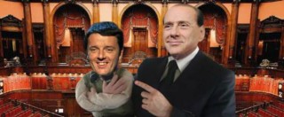 Copertina di Salva Berlusconi, Grillo: “Questa gente ha la faccia come il culo. Renzi il burattino”