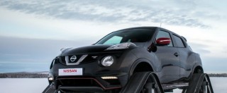 Copertina di Nissan Juke Nismo RSnow, la strana Suv con cingoli. Per ghiaccio e neve fresca