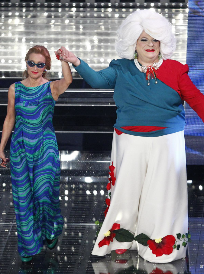 Sanremo 2015, Di Michele e Coruzzi: “Hanno definito Platinette ‘scempio umano’. Noi, al festival contro la discriminazione”