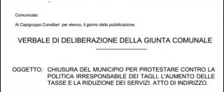 Copertina di Isola Rizza, sindaco chiude comune per protesta: “Troppi tagli dallo Stato”